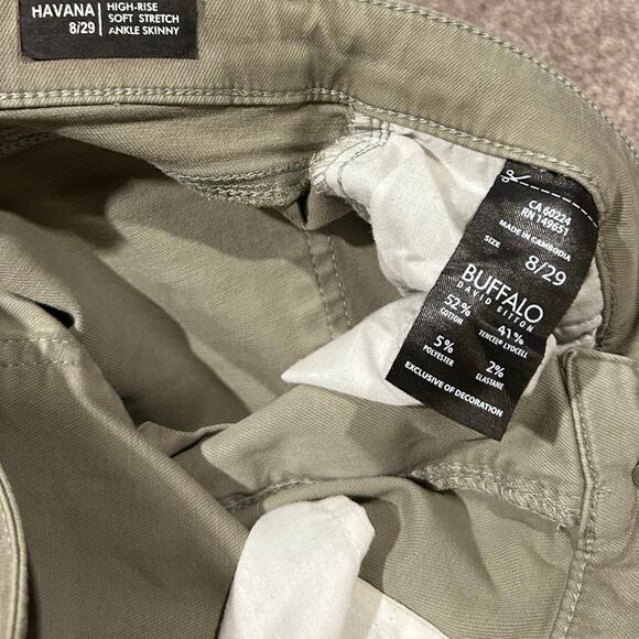 Buffalo David Bitton Ladies’ Light Green Ankle Length Skinny Pant - Size 8/29 - Picture 5 of 6